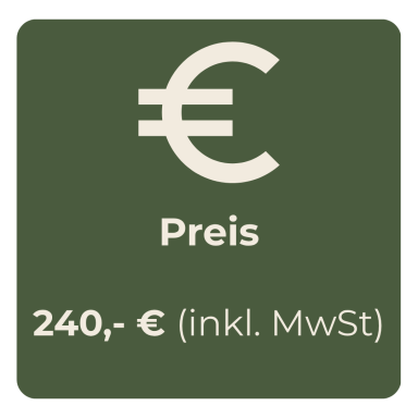 Preisangabe: 240 € (inkl. MwSt)